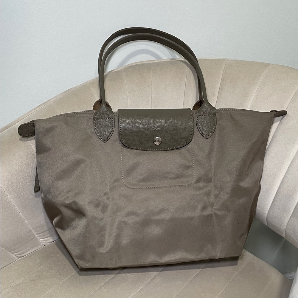 Longchamp Gray Tote Bag